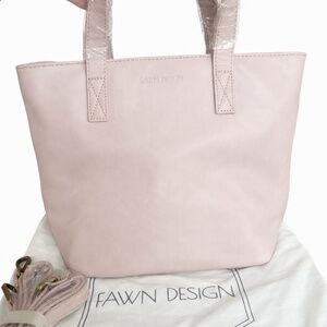 NWT  | Blush Structured Leather Tote | Minimalist Quiet Luxury |